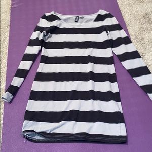 Striped body con dress